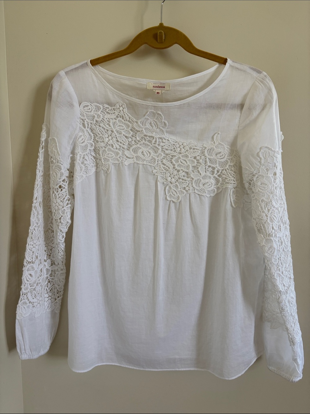 Sundance Floral Crochet Lace Blouse